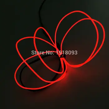 

High quality 1Meter EL Wire Tube Rope Battery Powered Flexible LED Strip Glowing toy With 3V Controller Toys/Craft Decor