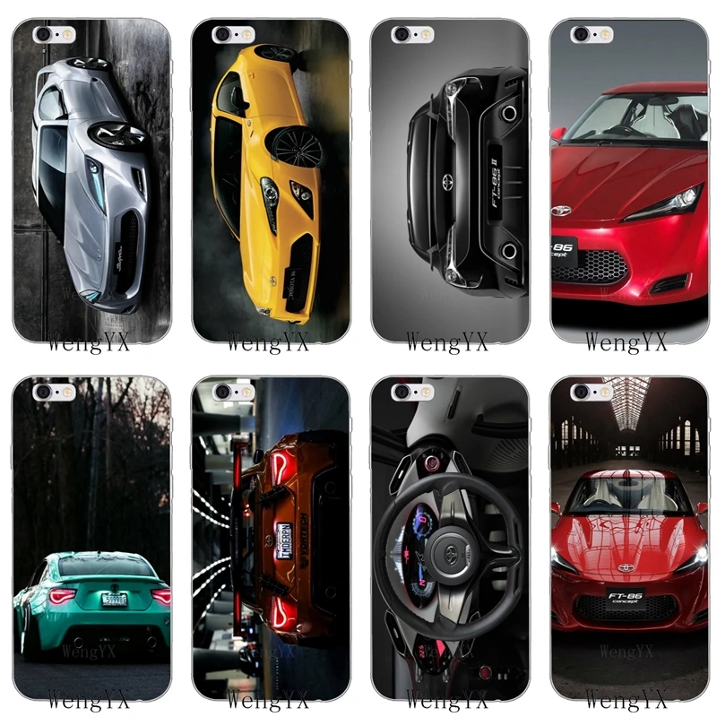 cool sports car toyota ft 86 Slim silicone Soft phone case For Samsung
