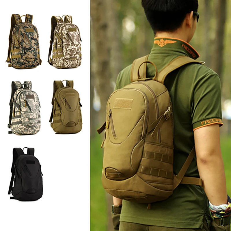 

20L Outdoor Military Tactical Molle Army Bag Waterproof Traveling Cycling Backpack Camping Hiking Rucksack Durable School Bag