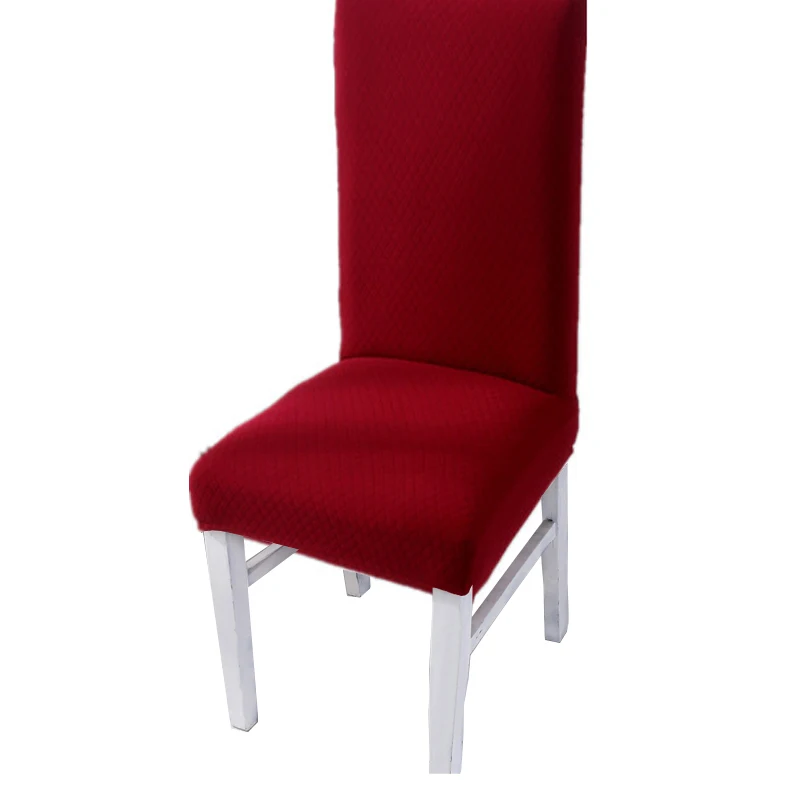 GFLUTOSE Winter Thick Dining Chair Cover Elastic Chair Covers Spandex elastic cloth Universal Stretch Seat Cover