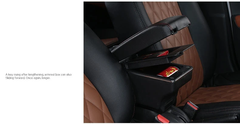 Кожаный подлокотник, коробка, центральный подлокотник, коробка для интерьера, автомобильные аксессуары для Volkswagen Tiguan L