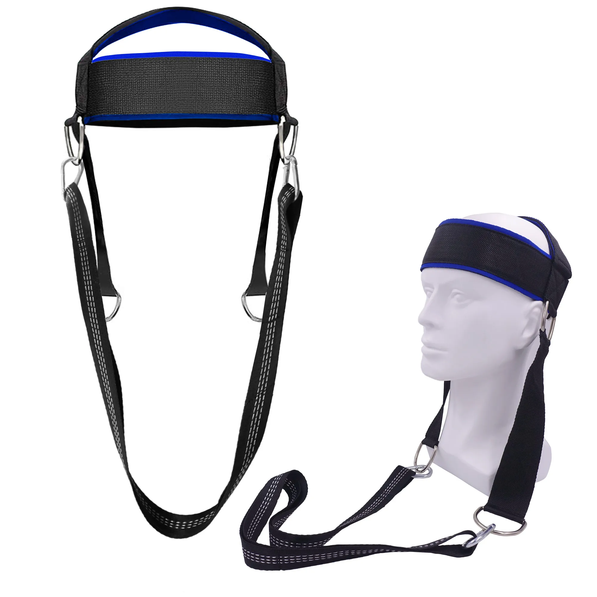

Adjustable Head Harness with Chain Weightlifting Fitness Resistance Strength Training Crossfit Dumbbell Workout Neck Exerciser