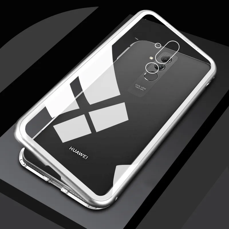 Для Huawei Y9 Honor8X P30Pro P30Lite Nova4 Honor10Lite Y6Pro Y7Pro металлический чехол из закаленного стекла