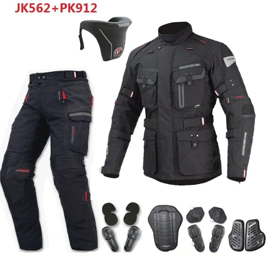 

Free shipping 1set Motocross Jacket Moto Windproof Waterproof Keep Warm Off-road Clothing Moto Suits Motorcycle Jacket and Pants
