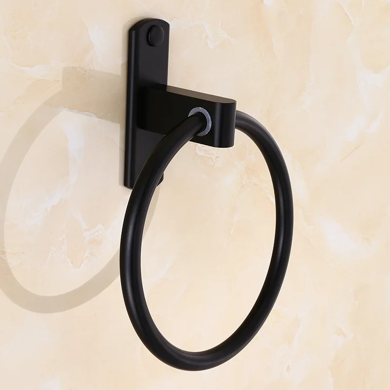 Auswind Black Space Алюминий Полотенца кольцо Европейский Ванная комната Полотенца стойки antique hotel Ванная комната Полотенца висит h92