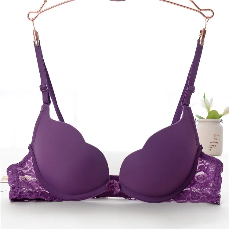 women bras3 Yasemeen супер Push Up Соберите кружевные бюстгальтеры Мягкий косточках бюстгальтер для леди A/B Чашка маленькая грудь для нижнее белье для девочек бюстгальтеры - Цвет: women bras3