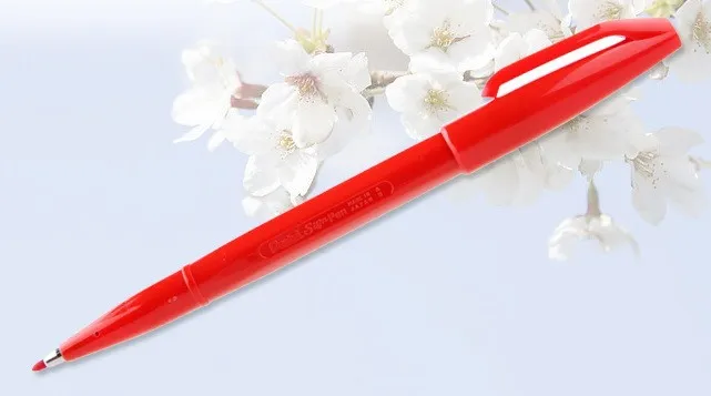 Pentel S520 эскизная ручка дизайн эскизы ручка крюк линия ручка ручная роспись ручка 2,0 м Япония черный/синий/зеленый/красный цвет