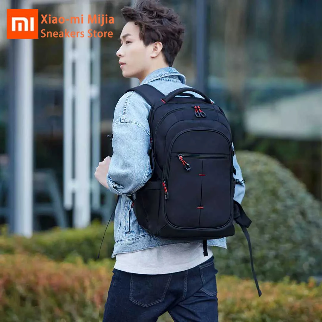 Xiaomi Mijia UREVO 25L Большой Вместительный мужской рюкзак 15 дюймов сумка для компьютера Водонепроницаемая дорожная сумка многофункциональный рюкзак для хранения