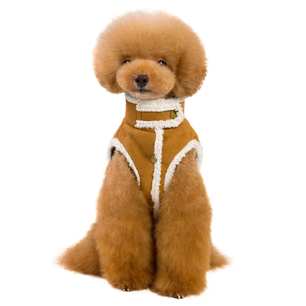 Transer куртка замши Собака Щенок теплая зимняя одежда мода Ropa Perro как изображение 18 Dec4