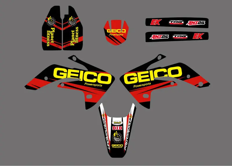Графика и фоны наклейки Наборы для Honda CRF150R с жидкостным охлаждением 2007 08 09 10 11 2012 CRF 150 R