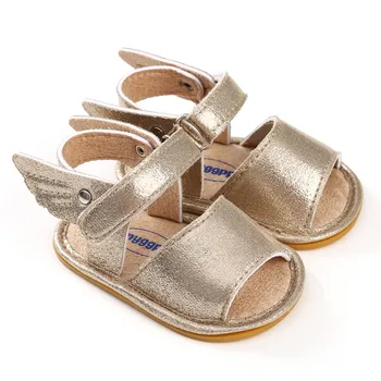 

New Summer Baby Sandal Boys Girls Shoes Solid Wing Fashion Shoes Newborn Infant Toddler Soft Rubber Sole Beach Prewalkers