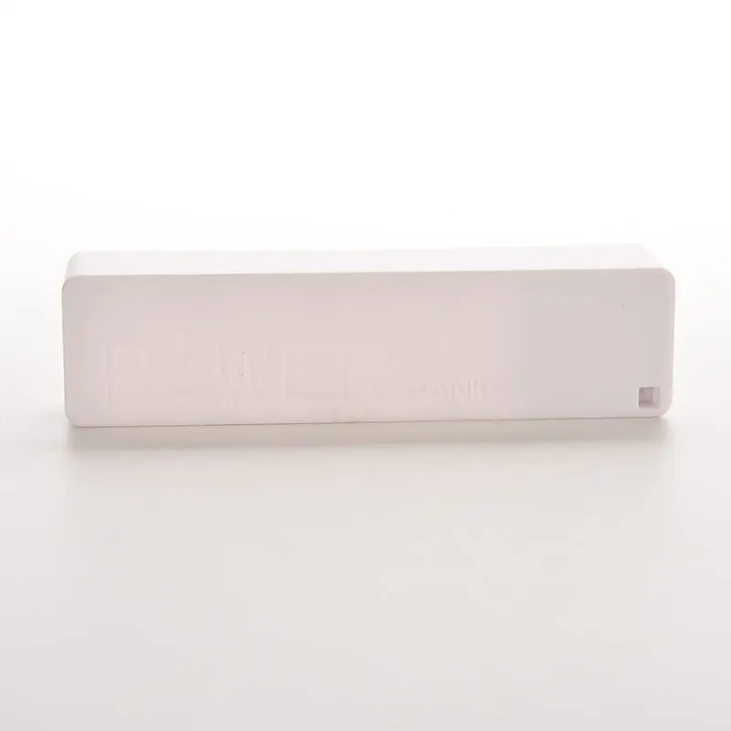 1 шт. пластиковый блок питания 18650 5 в 1A внешний аккумулятор зарядное устройство чехол для мобильных телефонов, планшетов резервного питания 6 цветов - Цвет: Белый