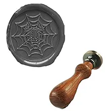 Mdlg Винтаж паутина пользовательские изображение логотипа свадебные приглашения Воск уплотнительное штамп палисандр ручки комплект