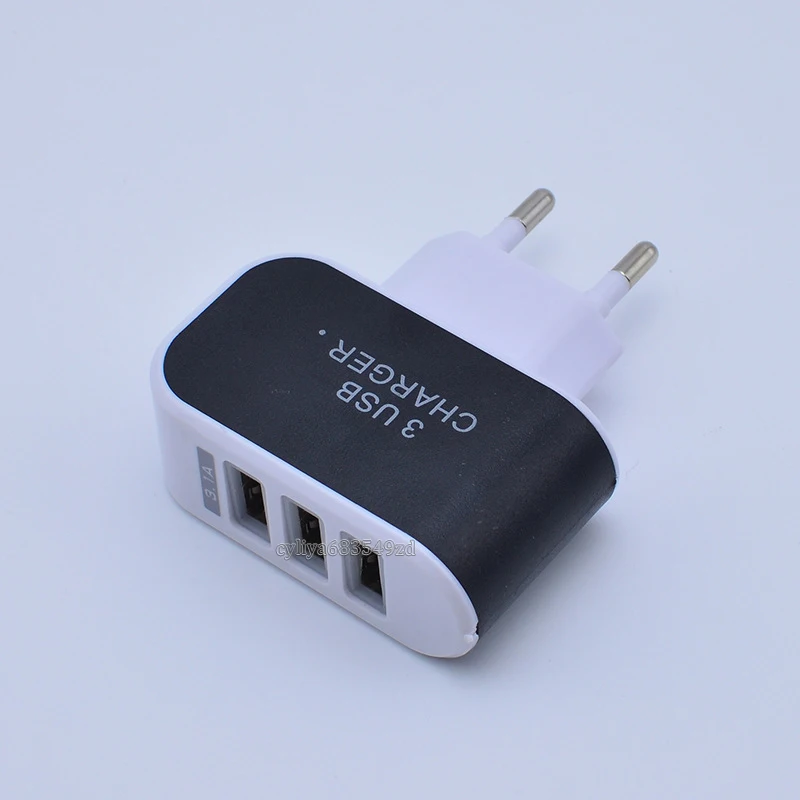 50 шт. ЕС 3USB порты 3A дома зарядное устройство AC адаптер питания Разъем для Iphone 4 5 6 для Samsung S5 S6 Note 2 3 для LG