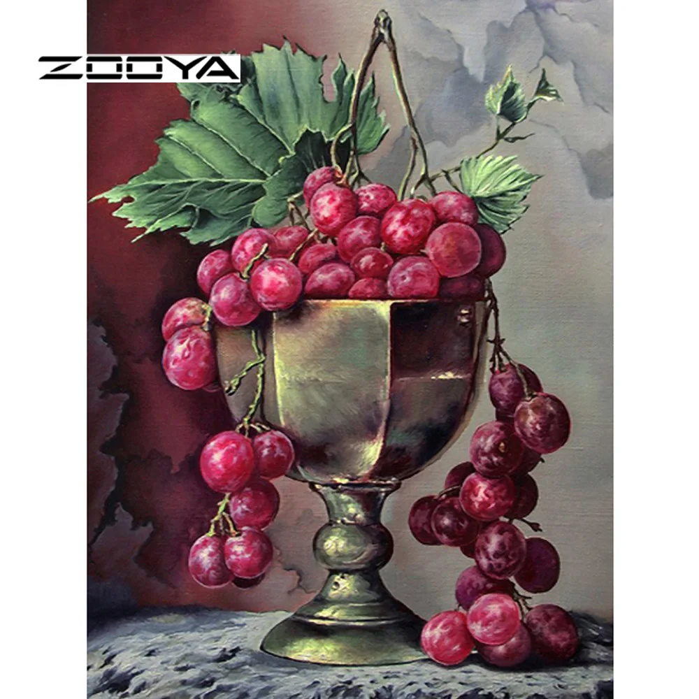 

ZOOYA 5D DIY Diamond Painting Fruit Still Life Full Drill Diamond Embroidery Mosaic Sale Gift Decor Pictures Rhinestones RF1863