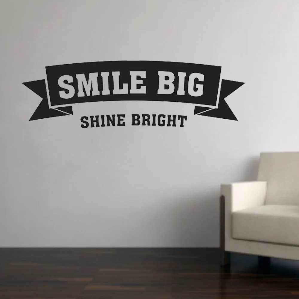 Wall Decals Quotes Dental Tooth Art Wall Sticker Vinyl Decors Shine Bright Smile Big Dental Care Teeth Clinic Removable 90 Wall Stickers Aliexpress