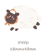 sheep 30 шт./упак. Kawaii с милым клубничным принтом персик маркер стикер планировщик дневник канцелярские Стикеры s Скрапбукинг "сделай сам" Пуля журнал sl2034 - Цвет: sheep