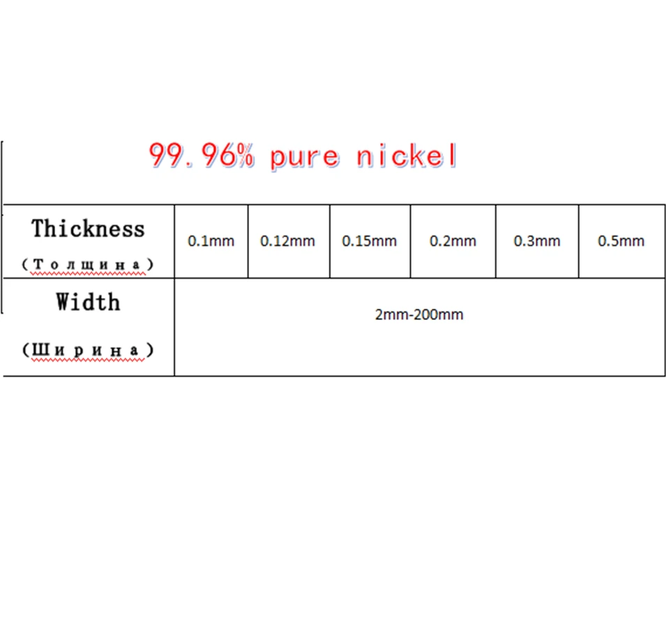 Высокое качество! Никелевая полоса для аккумулятора nichel 99.96% 0 1 мм 15 ММ 2 3 кг|Детали