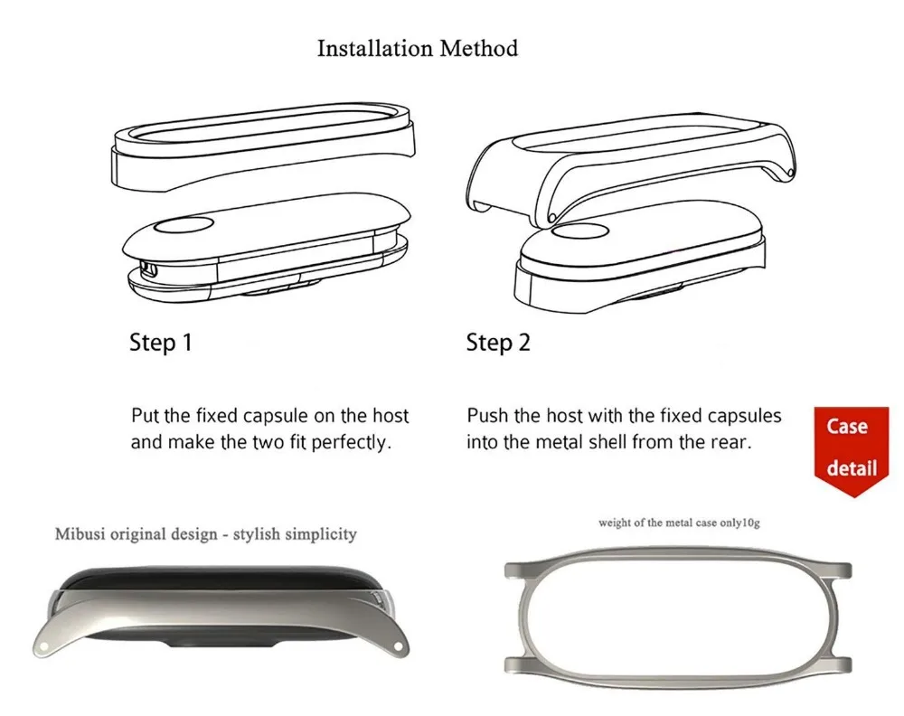 Цветной кожаный черный розовый золотистый чехол для смарт часов Xiaomi Mi band 3