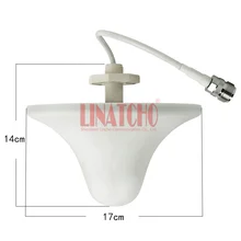 800-960MHz 1710-2500Mhz 3dB omni indoor ceiling antenna for GSM CDMA WCDMA signal repeater booster