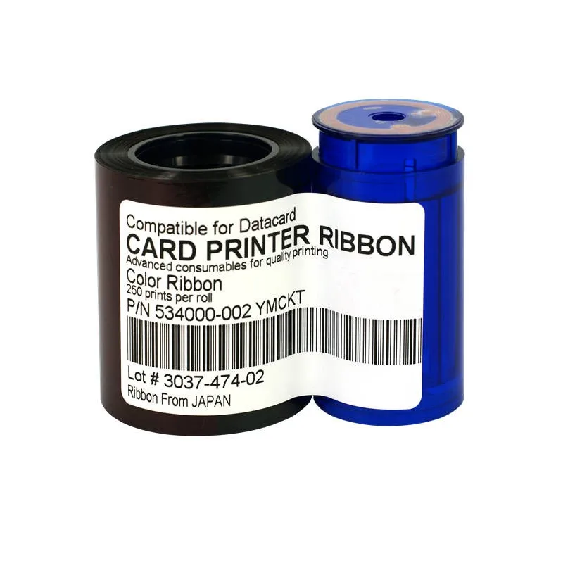 Datacard 534000 002 YMCKT цветная совместимая Лента 250 принтов/рулон для SP25 SP25Plus SP35 SP35Plus SP55