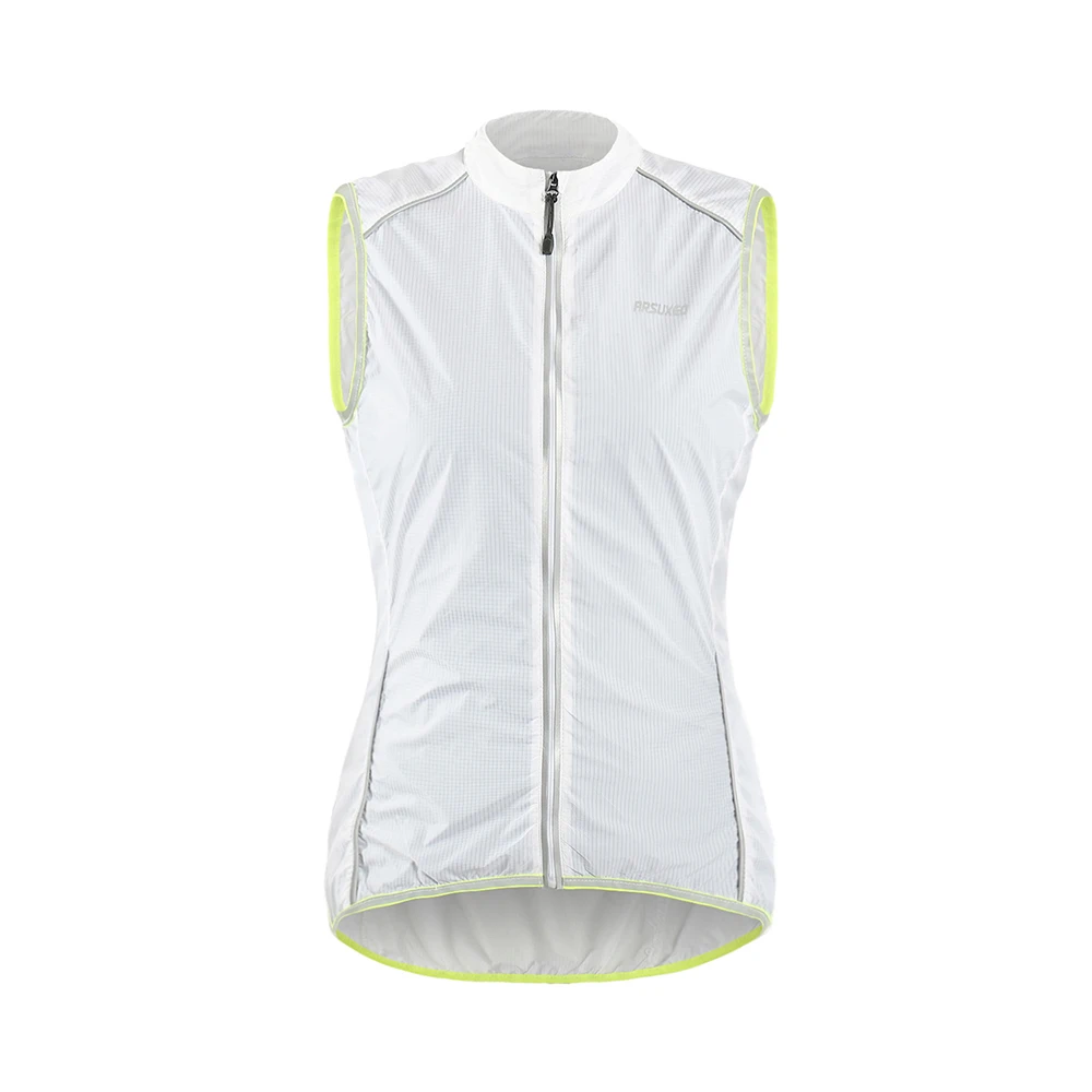 ARSUXEO женский жилет для велоспорта, спортивная одежда без рукавов, ветрозащитная куртка для велоспорта, Джерси для бега, пешего туризма