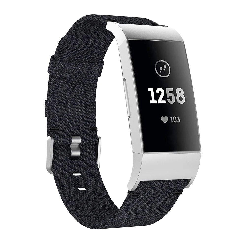 2 In1 ремешок для Fitbit заряд 3 Charge3 умный браслет нейлон часы ремешок+ Экран Защитная пленка для Fitbit Charge 3 ремешок