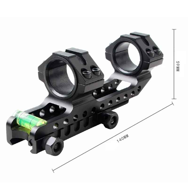 

Metal Alum 20mm Picatinny Rail Mount Stand level Cantilever Bubble Level 30mm Scope Ring for Rifle