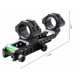 Металлических квасцы 20 мм Пикатинни уровня стоят консольные пузырьковый уровень 30 мм кольцо Сфера для винтовки