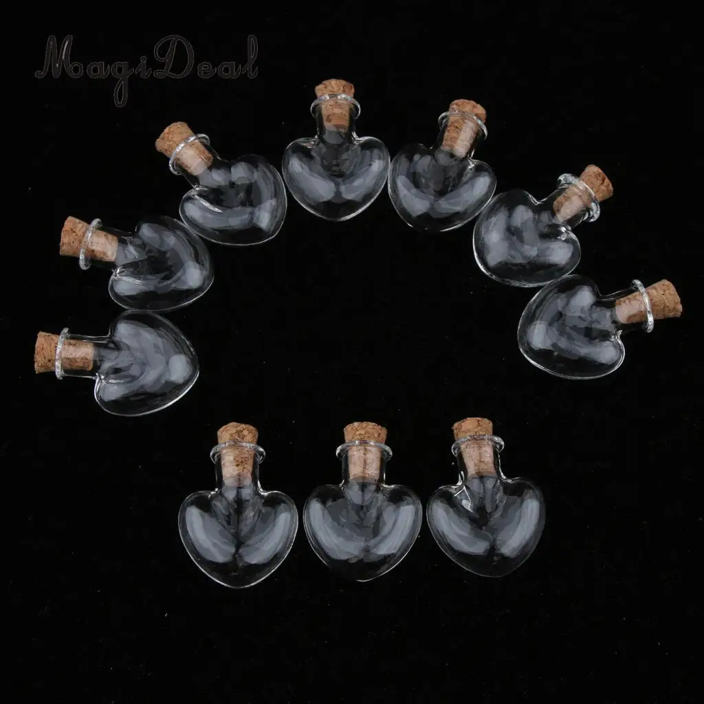 10pcs 2ml Small Glass Wishing Bottles Essential Oils Jars  Fragrance Reed Diffuser Vials DIY Decoration Tool