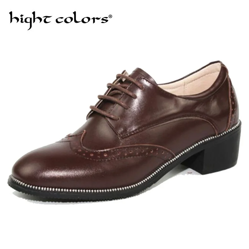 

Women Oxford Shoes Flats Handmade Vintage Spring College Wind Shoes For Woman Laces Loafers Brown Casual Sneakers Flat Shoes