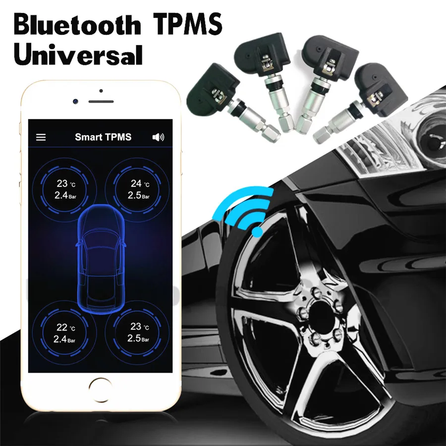 Универсальные внутренние датчики Новинка Bluetooth 4 0 TPMS автомобильная система