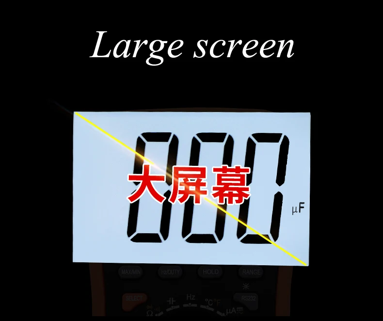 Измеритель емкости ручной Высокоточный цифровой с подсветкой большой цифровой дисплей измеритель индуктивности тестовый инструмент VC6243