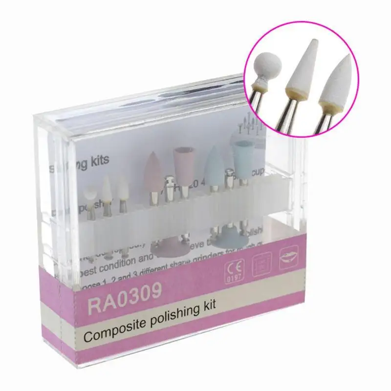 9pcs Oral Hygiene Teeth Polishing Kits Dental Composite Polishing for