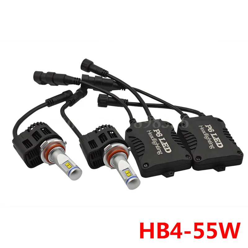 

1 Pair LED Headlight Bulbs P6 HB4 110W 10400LM LED Conversion Kits 3000K 4000K 5000K 6000K LED Head Fog Driving Lamp