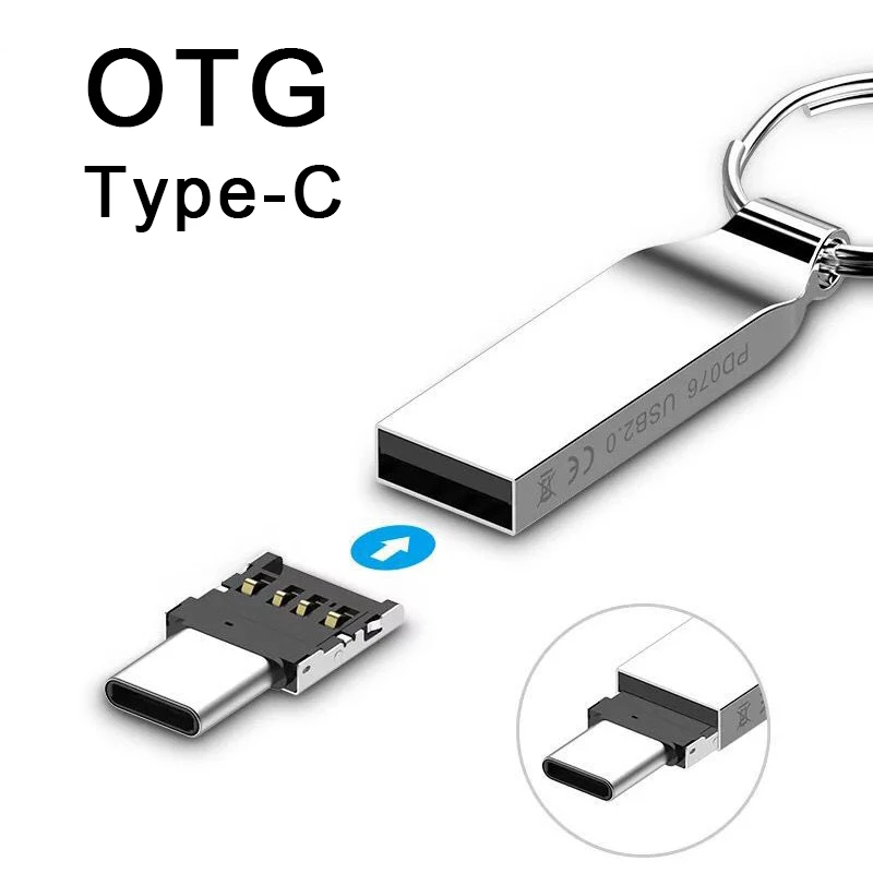 Переходник Mini OTG Micro USB Type C к разъему компактный портативный разъем сплиттер для