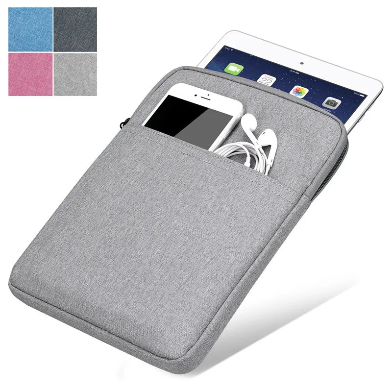 

Dual Storage Protective Sleeve Pouch For iPad Air 3 A2123 A2152 A2153 Zipper Design Case Cover For iPad Pro 10.5 A1701 A1709