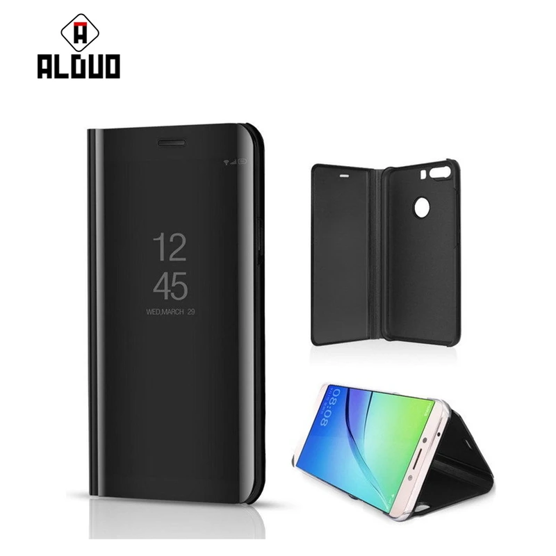 Роскошные Зеркало чехол для телефона Xiaomi redmi 5 плюс кожа Filp Clear View Smart чехлы на xiomi