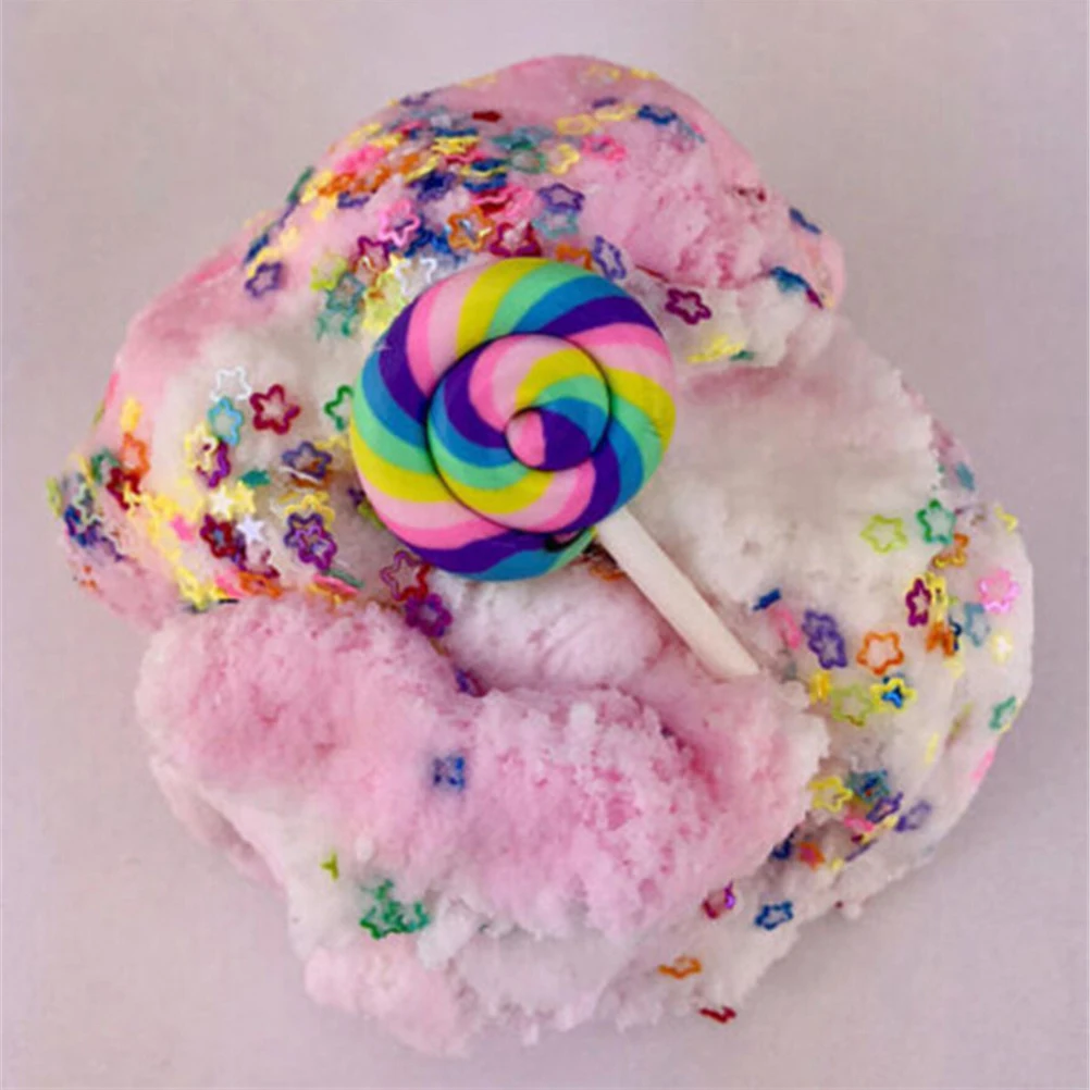 

TOYZHIJIA Snowflake Slime Lollipops Star Cotton Candy Cloud Slime Scented Relief Kids Toy Gift Party Fun Supplier Color Random