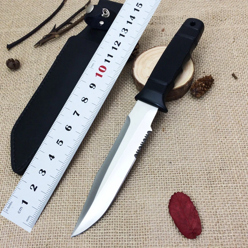 High Quality SOG Camping Knife 4Cr13 Blade ABS Handle Fixed Blade Knife