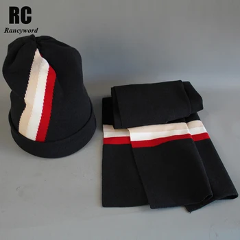 

[Rancyword] Women Hats Sets Winter Knitted Hat Scarf Set For Women Casual Hats Beanies Winter 2018 Girls Gift RC2059
