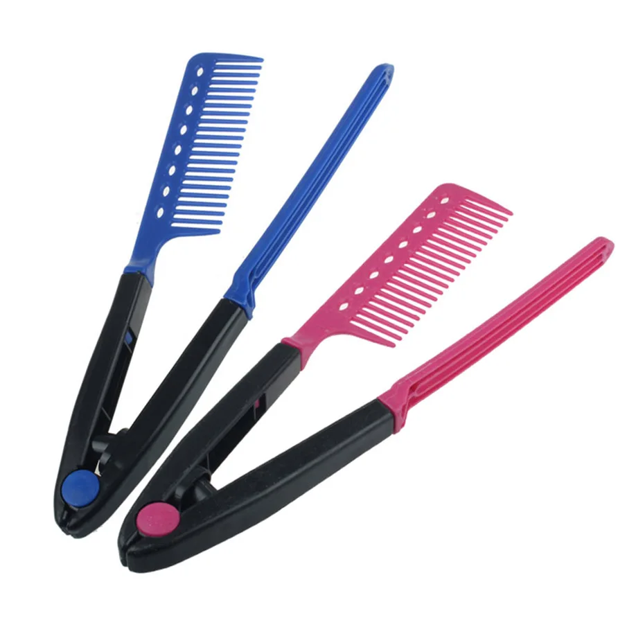 High Quality Folding V Comb Hair Straightener Hairdressing Salon