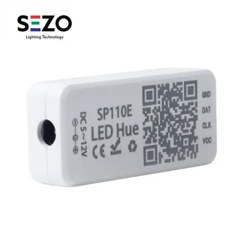 

SP110E Bluetooth Controller DC5-12V For WS2812B SK6812 RGB/RGBW Magic Lights LED Pixel Strip Smart Phone APP Control IOS/Android