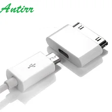 Микро USB до 30 Pin USB адаптер соединитель конвертер кабель адаптер для iPhone 4 4S 4G 3GS телефон для iPod зарядное устройство адаптер