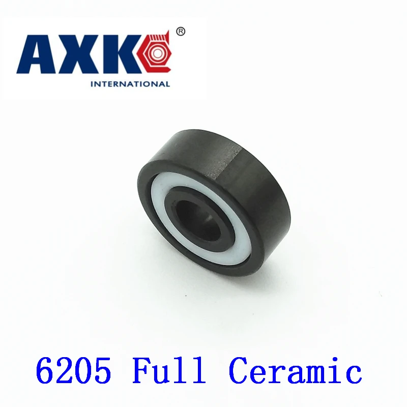 

Axk 6205 Full Ceramic Bearing ( 1 Pc ) 25*52*15 Mm Si3n4 Material 6205ce All Silicon Nitride Ceramic Ball Bearings