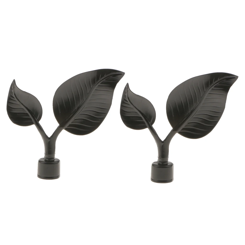 4x Decorative Window Curtain Pole Rod End Cap Final Head 22mm Inner Dia.