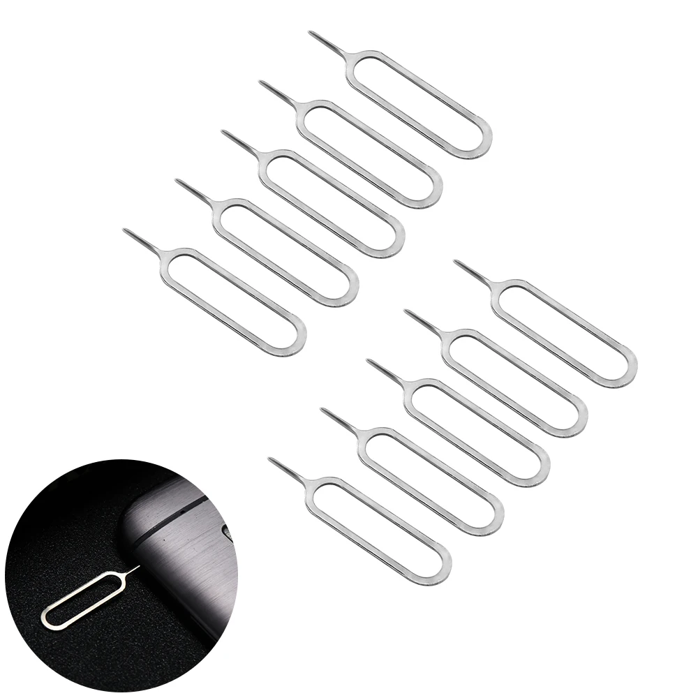 

10PCS Smartphone Take Sim Card Remover Tool Pin Needle Replacement Parts