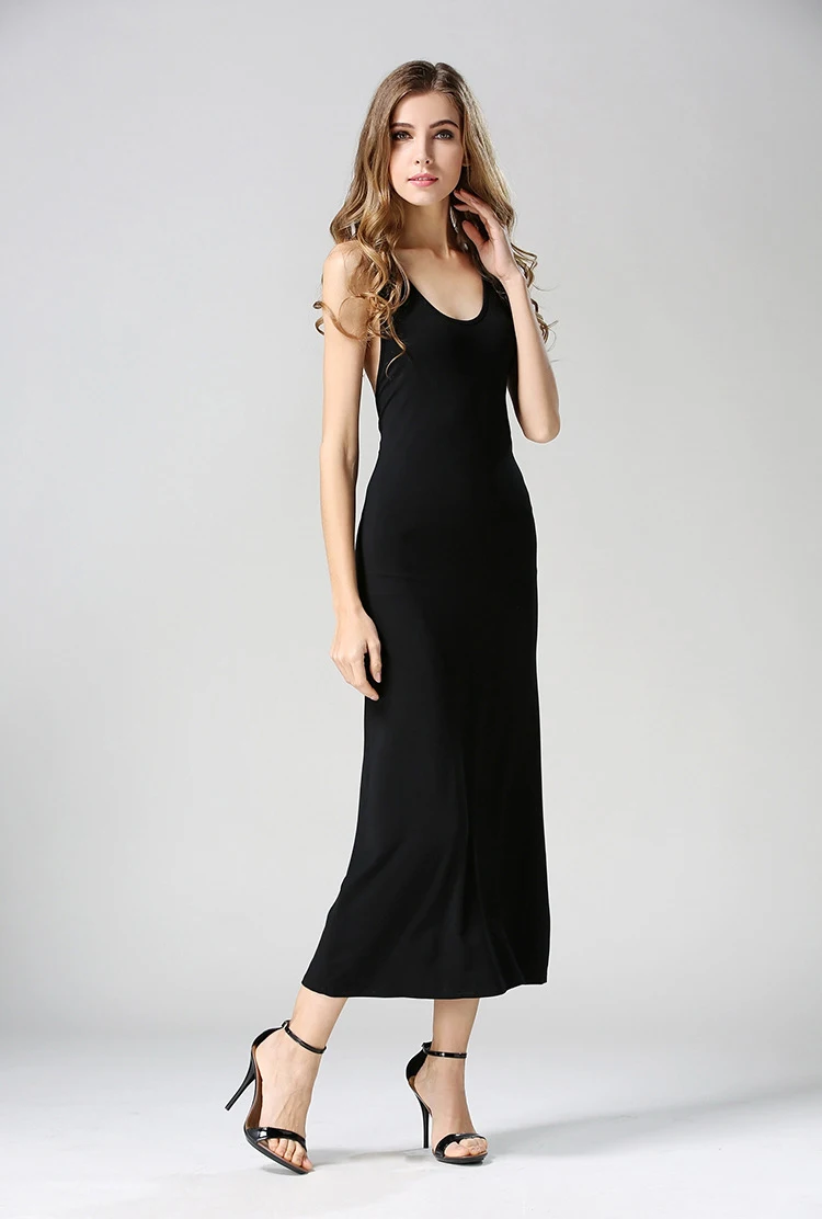 Черное длинное платье SML с открытой спинкой и вырезом на спине|long maxi|maxi dresslong maxi dress