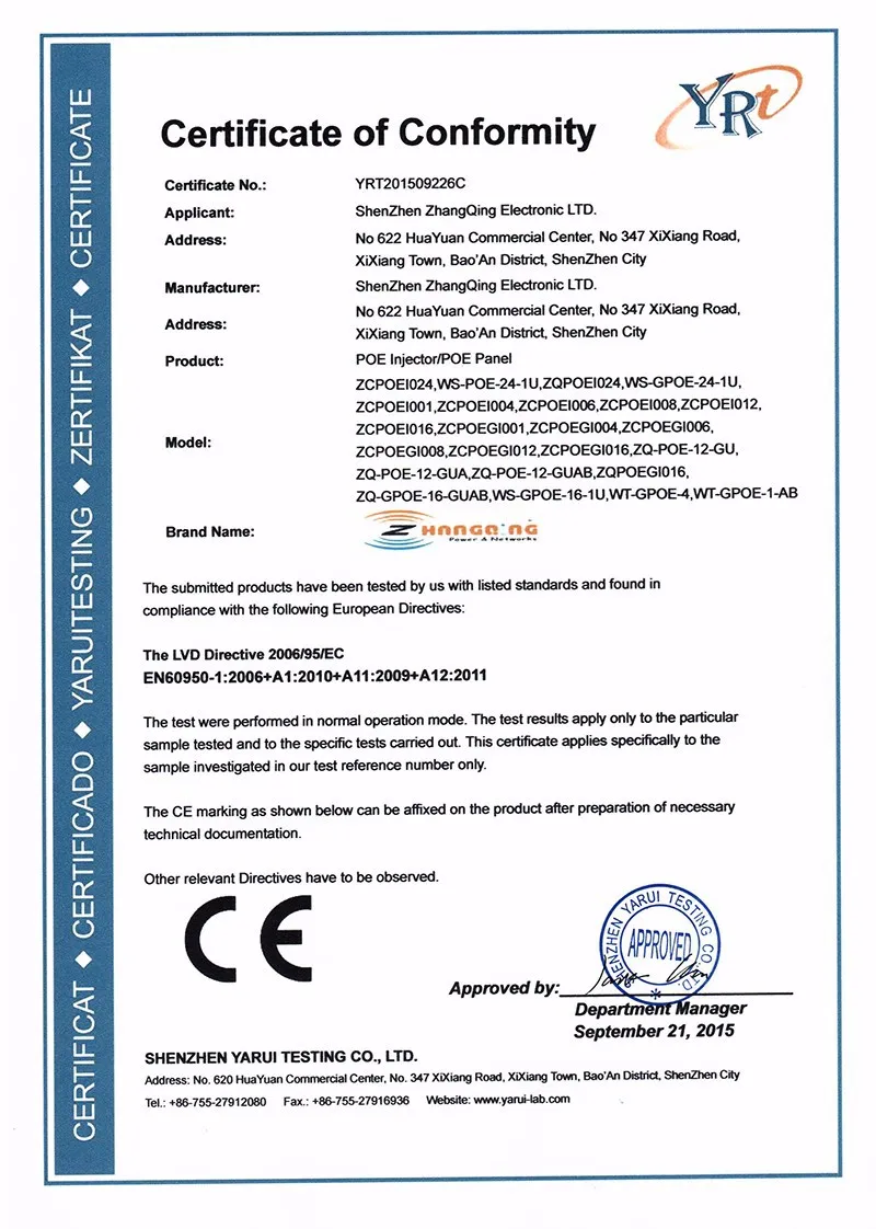 CE Certification