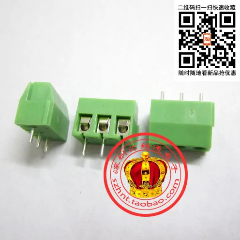 (100PCS) High quality green terminal 3.96MM foot distance DG3.96-3P/MF396-3 KF3.96-3P | Электронные компоненты и